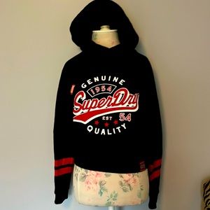 Superdry women’s cowl neck, hooded sweatshirt.